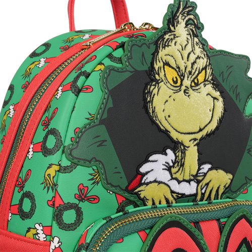 How the Grinch Stole Christmas Grinch Christmas Present Mini-Backpack - Entertainment Earth Exclusiv