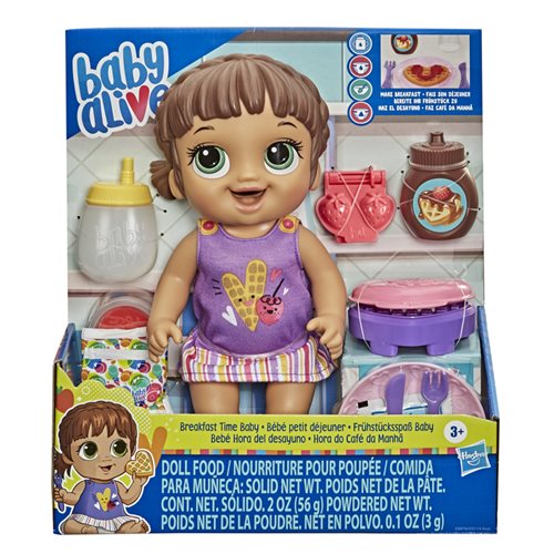 Baby Alive Breakfast Time Baby Brown Hair Doll