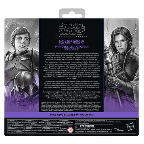 Star Wars The Black Series Shadows of the Empire Luke Skywalker & Princess Leia Organa 6-Inch Action