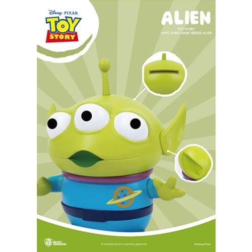 Toy Story Alien Large Vinyl Piggy Bank - Previews Exclusive