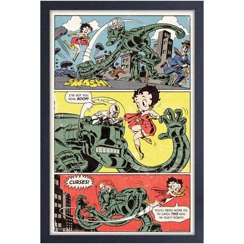 Betty Boop Comic Strip Framed Art Print
