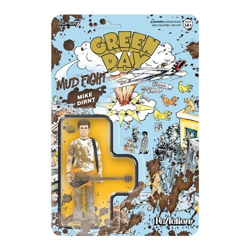 Green Day Mud Fight Mike Dirnt 3 3/4-Inch ReAction Figure