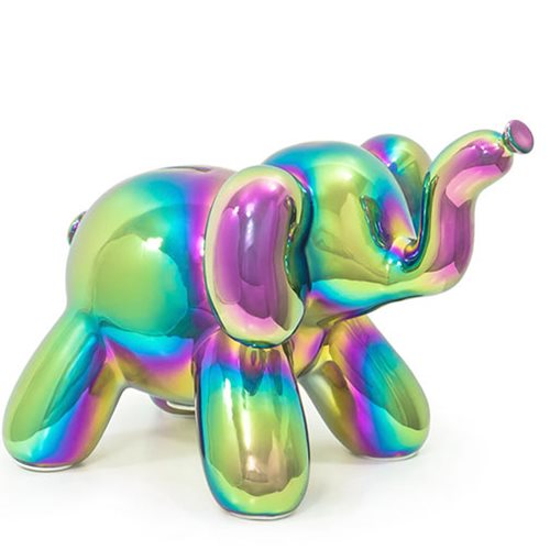 Cool and Unique Ceramic Piggy Bank with High-Gloss Finish Made By Humans Balloon Giraffe Money Bank Rainbow Colors