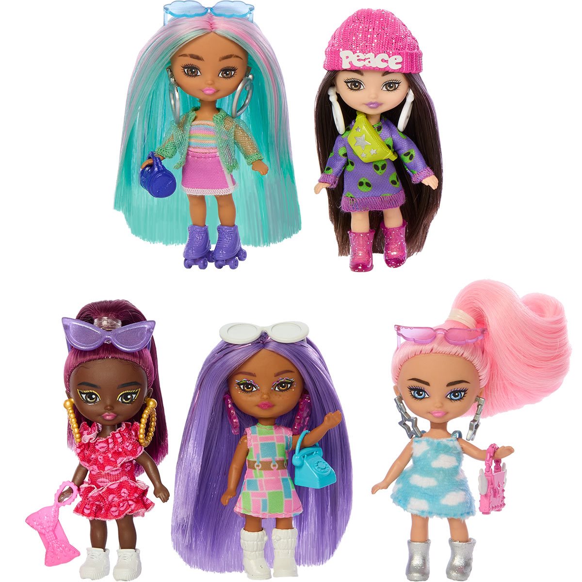 Barbie Extra Fly Mini Minis Doll 5-Pack - Entertainment Earth