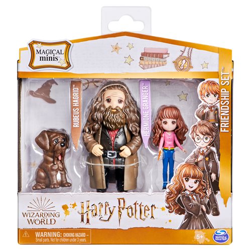 Harry Potter Wizarding World Hermione Granger and Rubeus Hagrid Magical Minis Doll Friendship Set