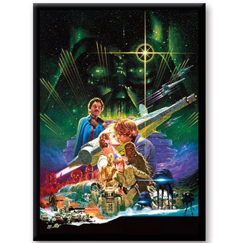 Star Wars: The Empire Strikes Back Retro Poster Flat Magnet