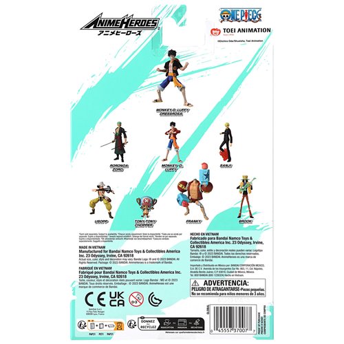One Piece Anime Heroes Action Figure Wave 1 Case of 6