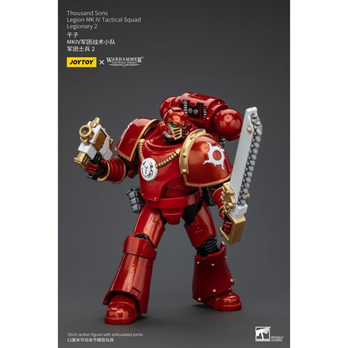 Joy Toy Warhammer 40,000 Thousand Sons Legion MK IV Tactital Squad Legionary 2 1:18 Scale Action Fig