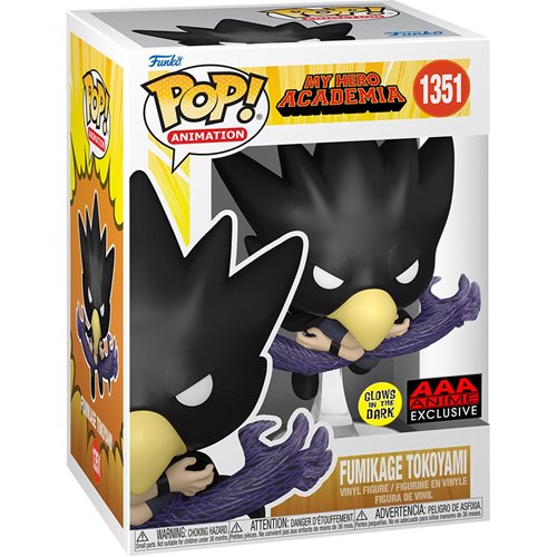 My Hero Academia Fumikage Tokoyami Fallen Angel Glow-in-the-Dark Funko Pop! Vinyl Figure #1351 - AAA