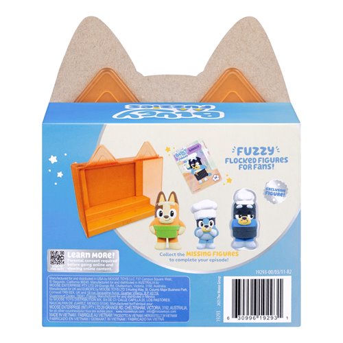 Bluey Fuzzies Series 14 Episode Mini-Figure Display Pack - Random 4-Pack