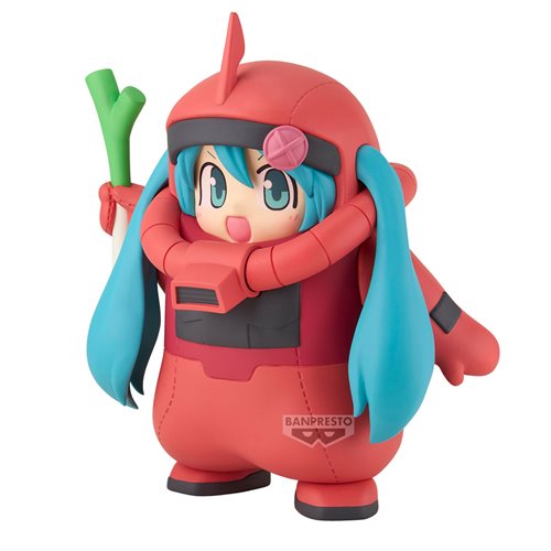 Gundam 45th Anniversary x Hatsune Miku Char's Zaku Costume Hatsune Miku Version Statue