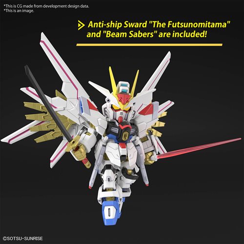 Mobile Suit Gundam Seed Freedom Mighty Strike Freedom Gundam SD Gundam Cross Silhouette Model Kit