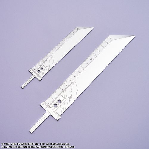 Final Fantasy VII: Remake Cloud's Buster Sword Metal Rulers Set of 2