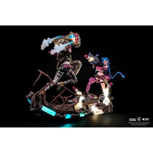 League of Legends Jinx and Vi 1:6 Scale Statue Bundle