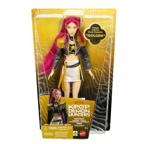 Kpop Demon Hunters Huntr/x Mira Golden Singing Doll