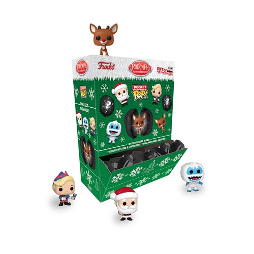 Rudolph the Red-Nosed Reindeer Coal Funko Pocket Pop! Mini-Figure Display Case of 12