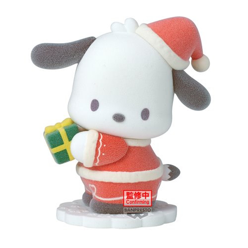 Sanrio Pochacco Santa Version Fluffy Puffy Mini-Figure