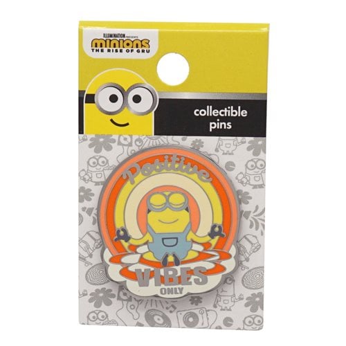 Minions: The Rise of Gru Bob Positive Vibes Only Enamel Pin