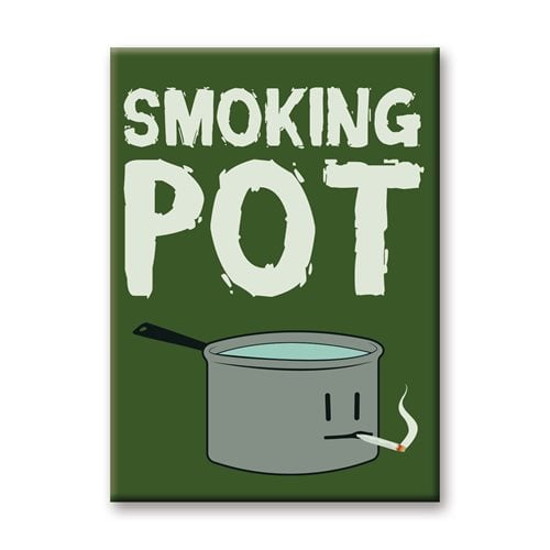 Smoking Pot Flat Magnet