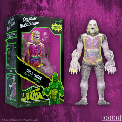 Universal Monsters Creature from the Black Lagoon Clear Super Cyborg Vinyl Figure