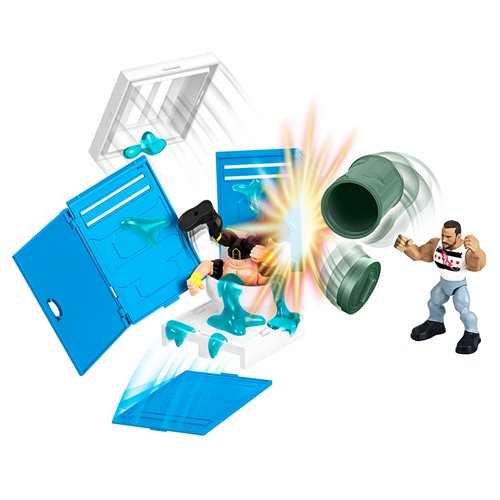 WWE Knuckle Crunchers Backstage Brawl Playset