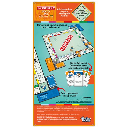 Monopoly Go to Jail EXPANSION (Game Sold Separately)