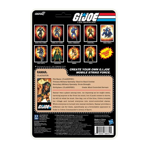 G.I. Joe Ramar 3 3/4-Inch ReAction+ Figure