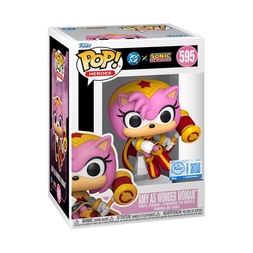 Justice League x Sonic the Hedgehog Amy Rose as Wonder Woman Funko Pop! Vinyl Figure