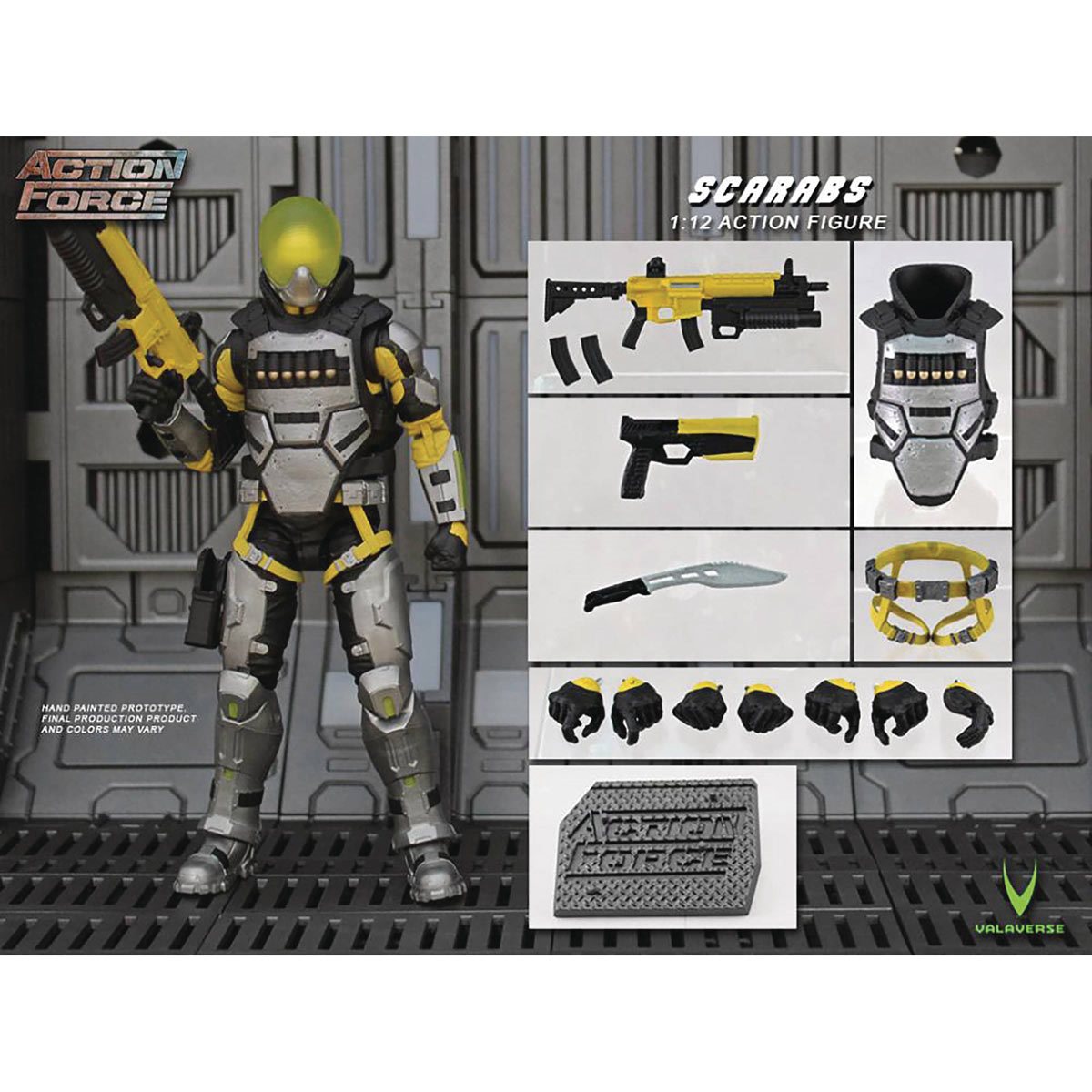 ACTION FORCE - 1:12 (6) Scale Military Action Figures by