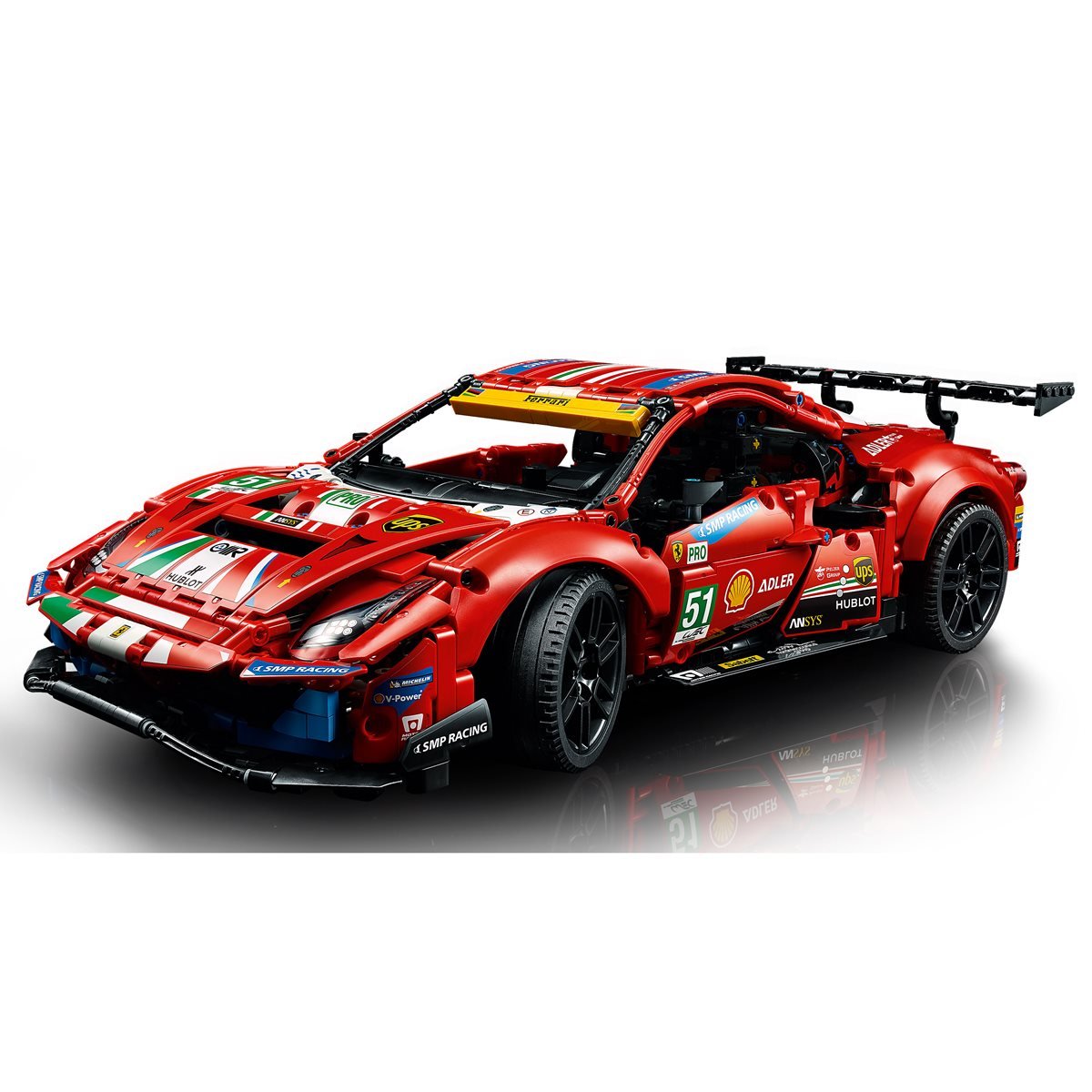 LEGO Technic Ferrari 488 GTE “AF Corse #51” 42125 - Champion GT Series  Sports Race Car, Exclusive Collectible Model Kit, Collectors Set for Adults  to