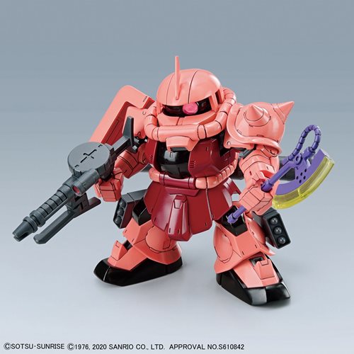 Mobile Suit Gundam Hello Kitty and MS-06S Char's Zaku II SD Gundam Cross Silhouette Model Kit