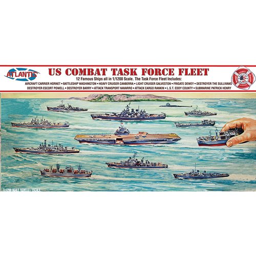 U.S. Combat Task Force Fleet Set of 12 1:1200 Scale Model Kits