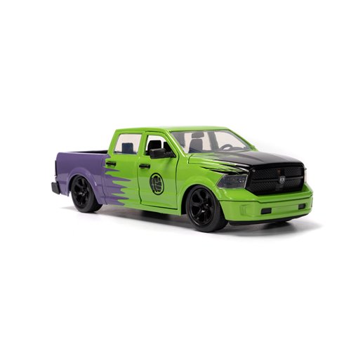 Hollywood Rides Marvel Avengers 2014 Ram 1500 1:24 Scale Die-Cast Metal Vehicle with Hulk Figure