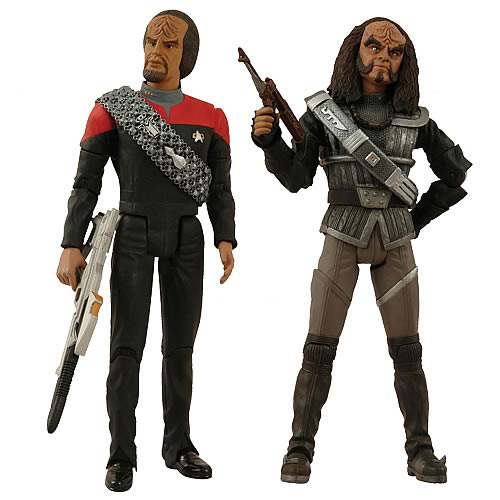 Star Trek Deep Space Nine Worf and Gowron Figures 2-Pack