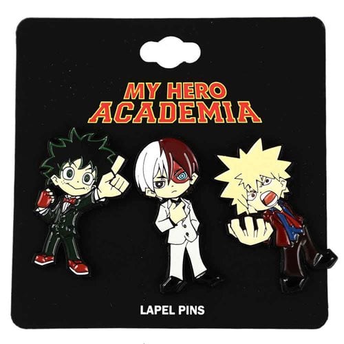 My Hero Academia Chibi Character Pin 3-Pack