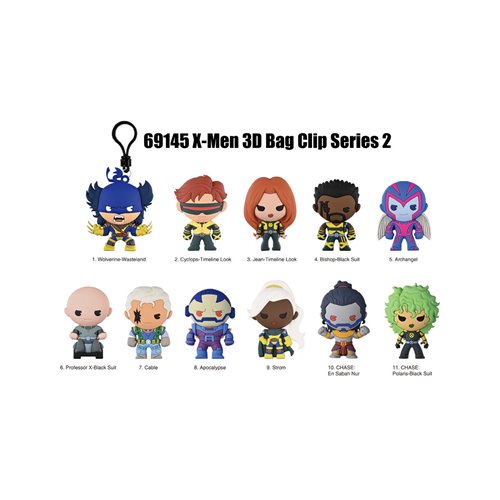 X-Men '97 Series 2 3D Foam Bag Clip Display Case of 24