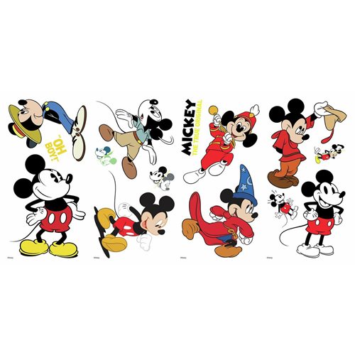 Mickey Mouse the True Original 90th Anniversary Peel and Stick Wall Decals