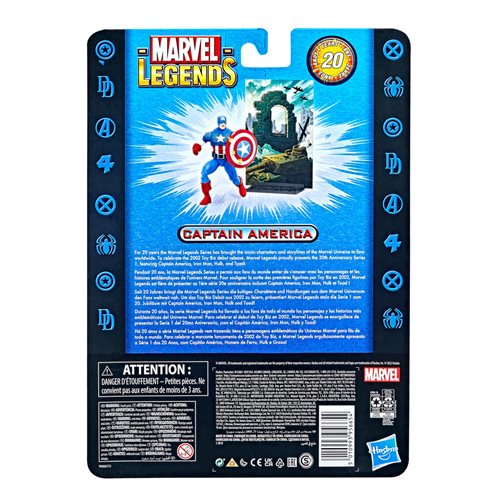 Marvel Legends 20th Anniversary Retro Captain America 6-Inch Action Figure