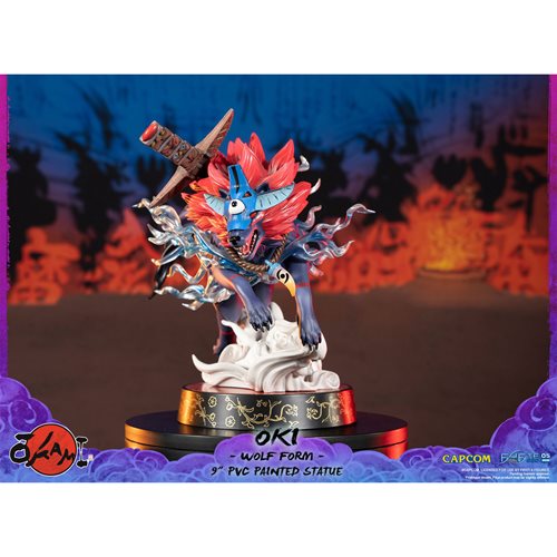 Okami Amaterasu Wolf Form Special Edition Painted Statue