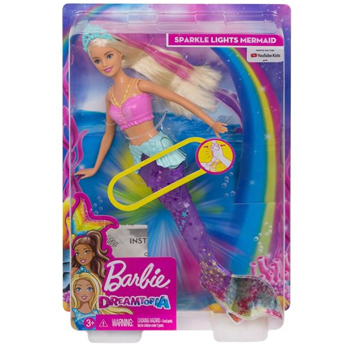Barbie Dreamtopia Sparkle Lights Mermaid Doll with Blonde Hair