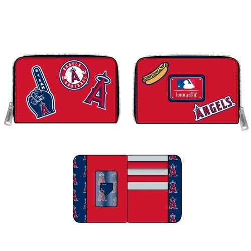 MLB Los Angeles Angels Patches Zip-Around Wallet