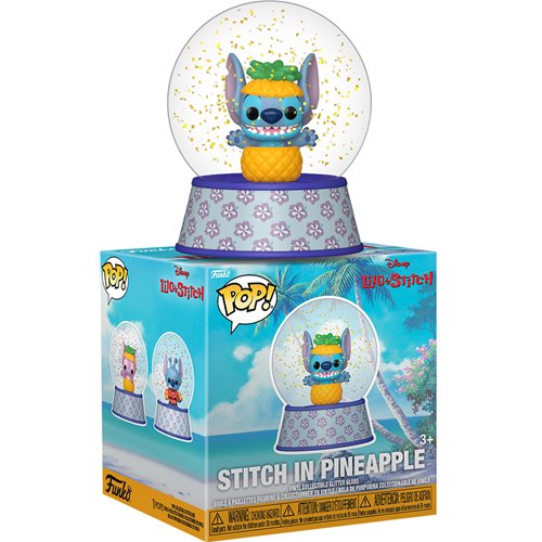 Lilo & Stitch Mini Glitter Globe Display Case of 12