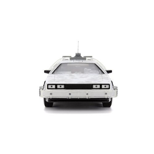 Hollywood Rides Back to the Future Time Machine Frosted 1:24 Die-Cast Metal Vehicle