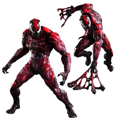 Square Enix Play Arts Kai Red ver Venom Spider Man Action Figure no box