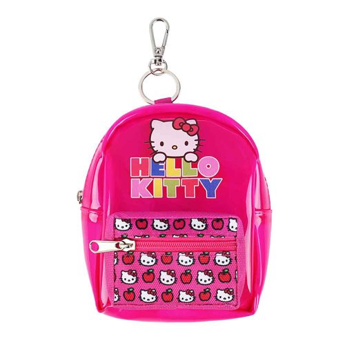 hello kitty backpack chain Hello Kitty See Through Pink Backpack Keychain