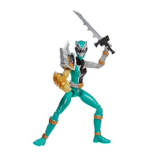Power Rangers Dino Fury Green Ranger with Sprint Sleeve 6-Inch Action Figure