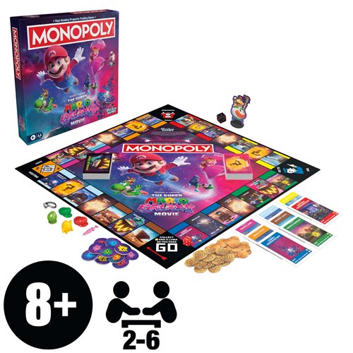 The Super Mario Galaxy Movie Edition Monopoly Board Game