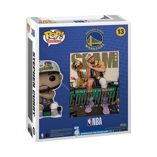 NBA SLAM Steph Curry Pop! Cover Figure with Case