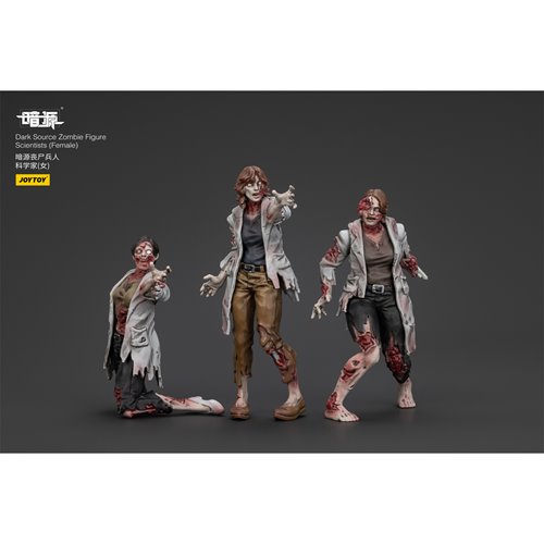 Joy Toy Dark Source Zombie Female Scientists 1:25 Scale Action