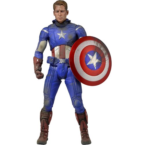 The Avengers Battle Damaged Captain America 1:4 Scale Action Figure